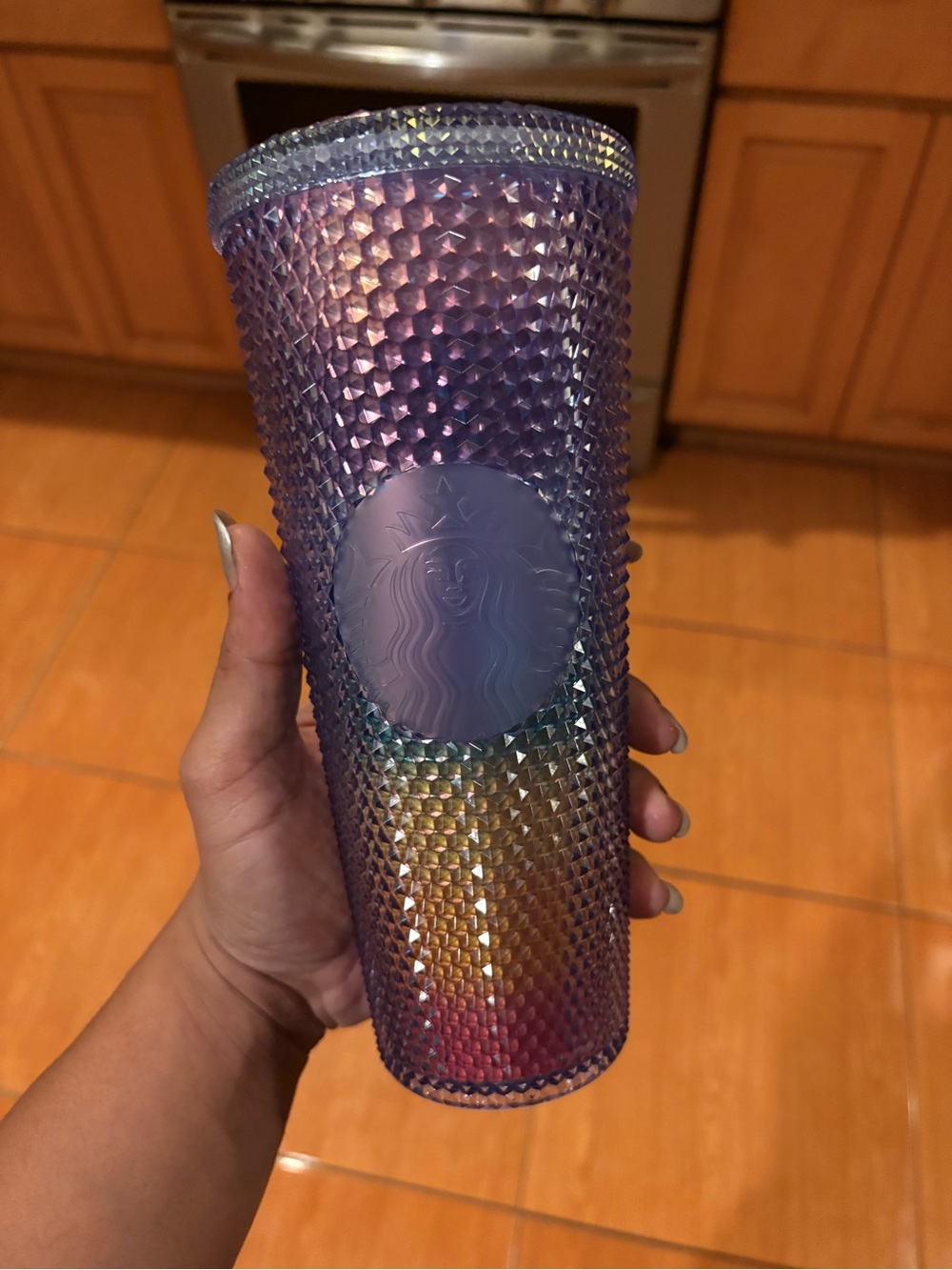 Starbucks Iridescent Studded Tumbler in Purple and Rainbow